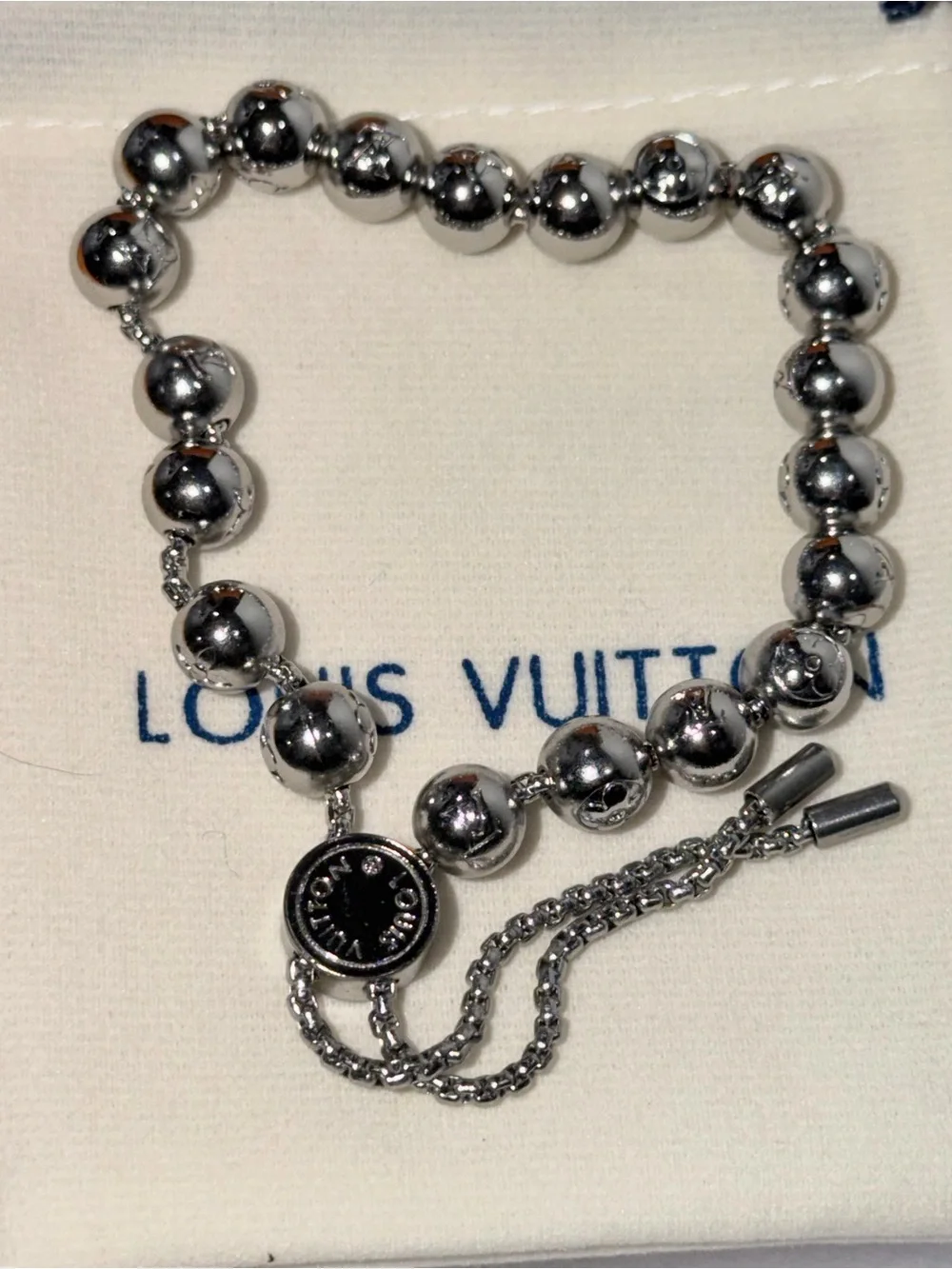 Fashion Silver Bead Adjustable Bracelet